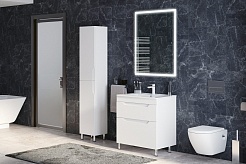 Corozo Тумба с раковиной Юта 85 Z2 белая – фотография-6